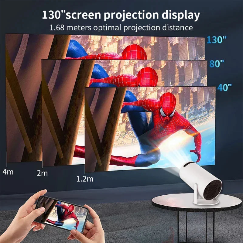 HY300 Smart Portable Projector 4K 4K