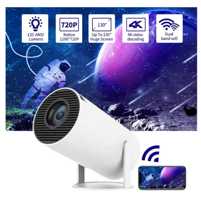 HY300 Smart Portable Projector 4K 4K