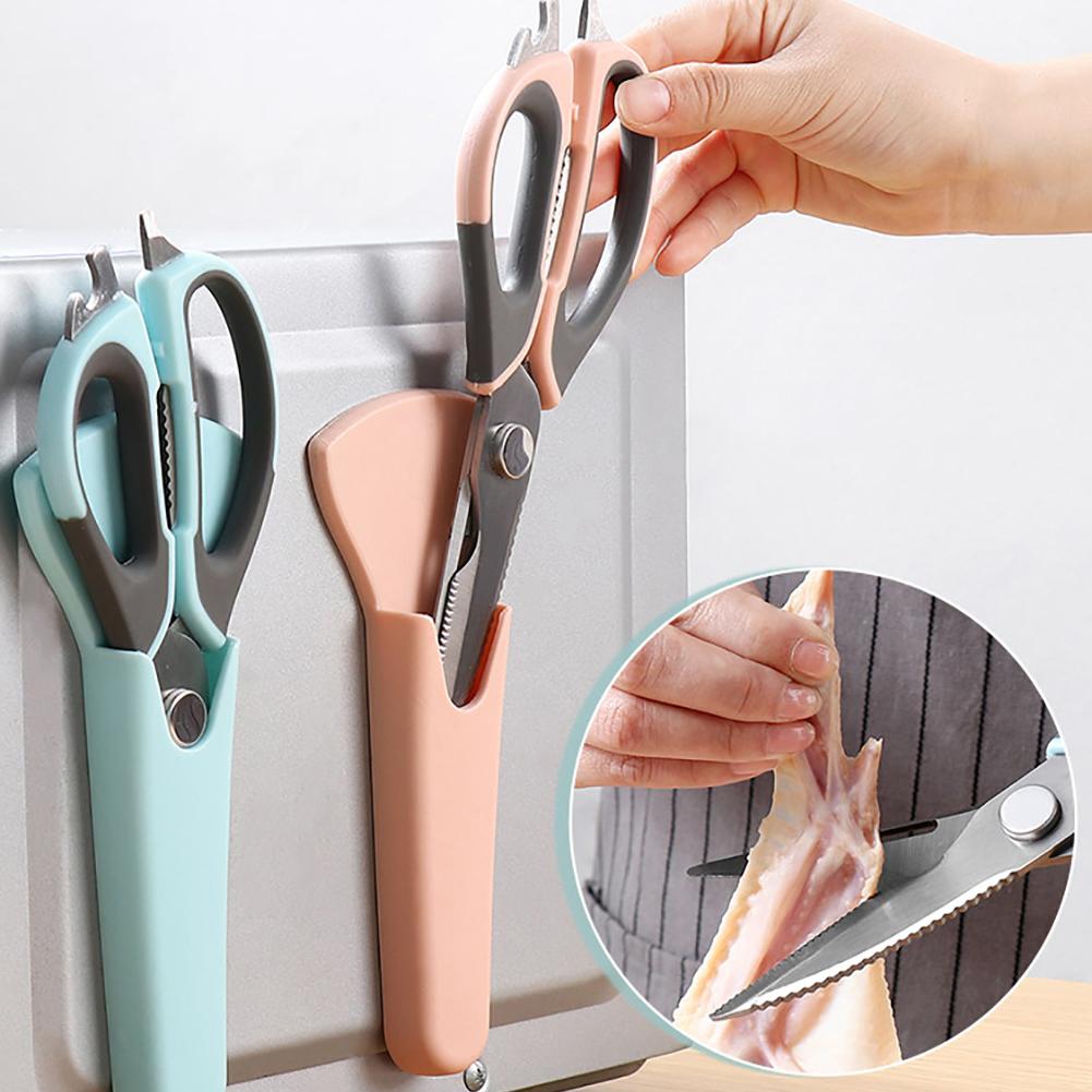 Kitchen Scissors Multifunctional Poultry Bottle Opener Bone Cutter Shear Scissors Peel Poultry Shear With Magnetic Storage Bag