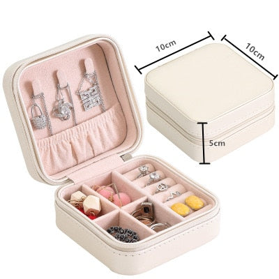 Jewelry Box Makeup Organizers Jewelry Casket Storage Acessorios Box Travel Small Collection Case Woman Necklace Earrings Rings