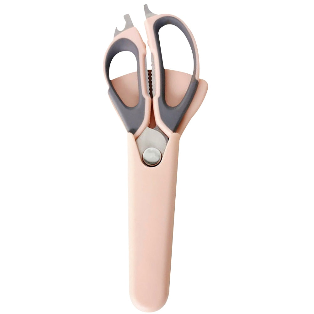 Kitchen Scissors Multifunctional Poultry Bottle Opener Bone Cutter Shear Scissors Peel Poultry Shear With Magnetic Storage Bag