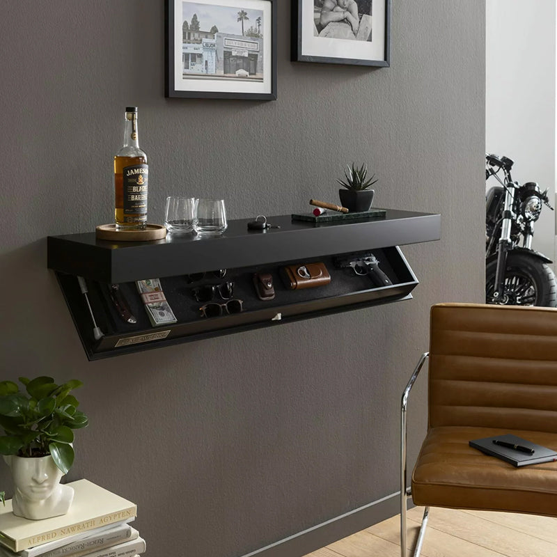 Hidden Shelf - Wall-Mounted with Secret Compartment