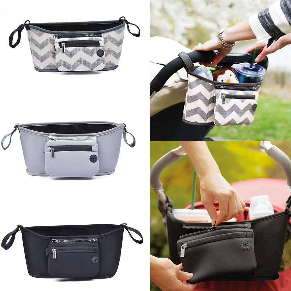 Pushchair Bag Baby Changing Pram Stroller Buggy Storage Pushchair Bag Bottle Cup Organizer stroller accessories