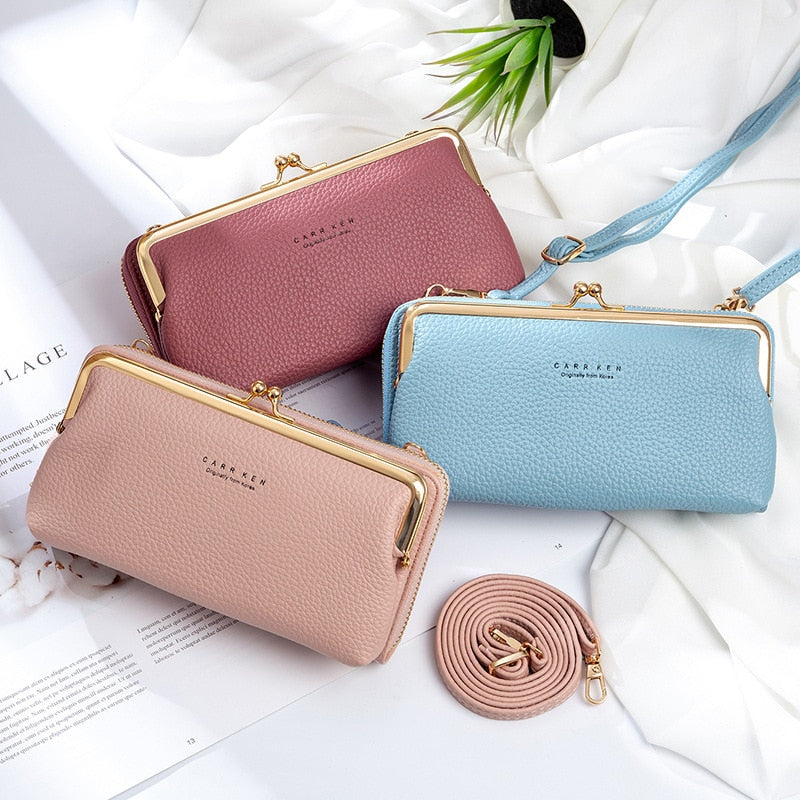 Small Crossbody Matte Leather Shoulder Handbag/clutch