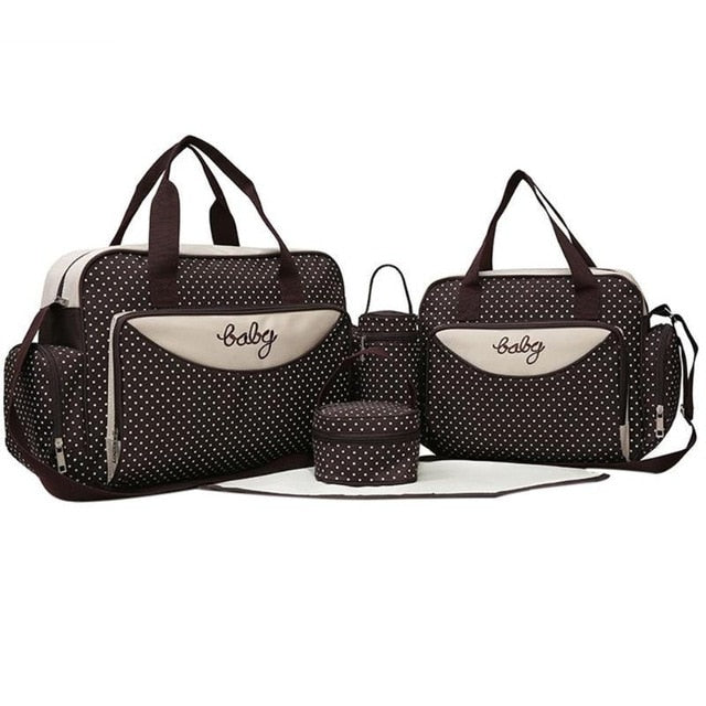 5pcs Mother Mummy Diaper Bag Set