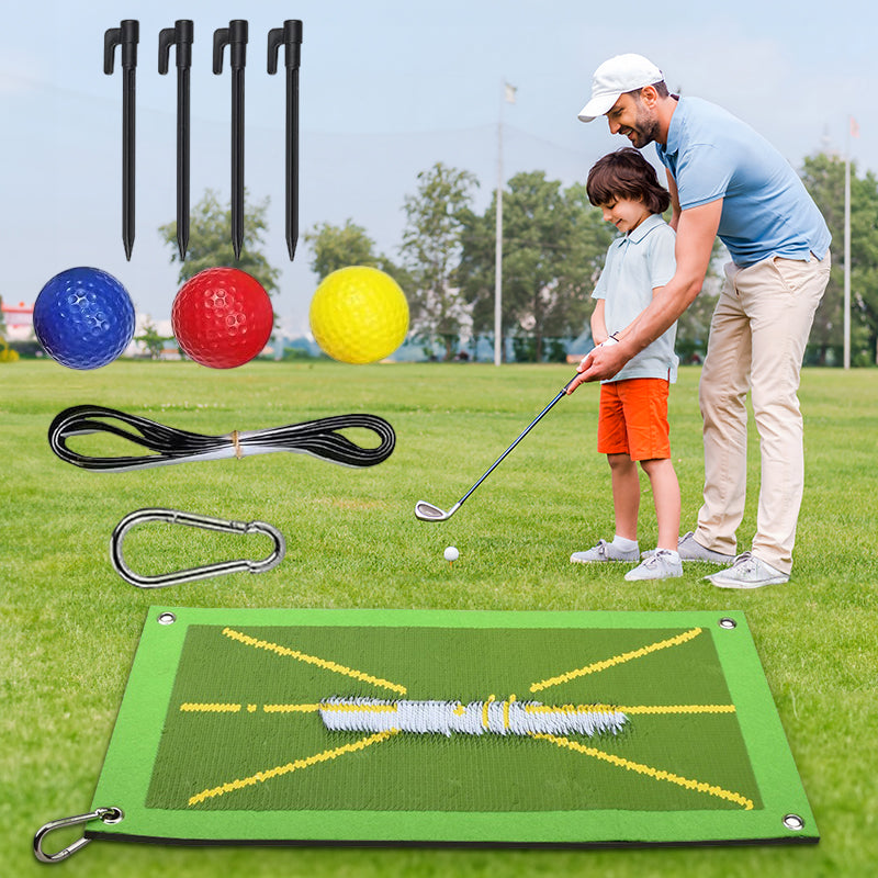 Golf impact club head swing Training Mat