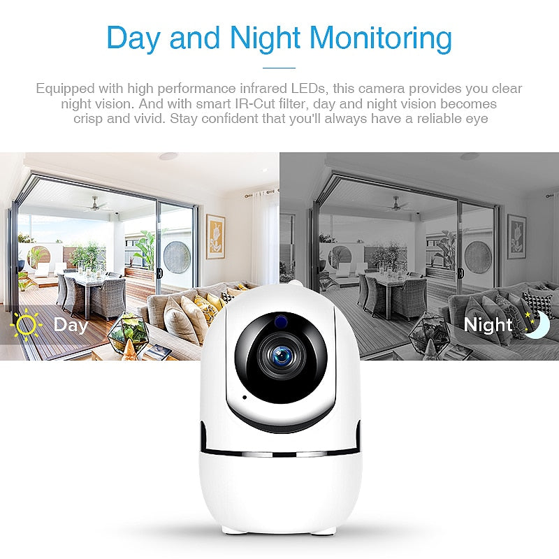 1080P Cloud IP home Security Surveillance Auto Tracking WiFi Camera