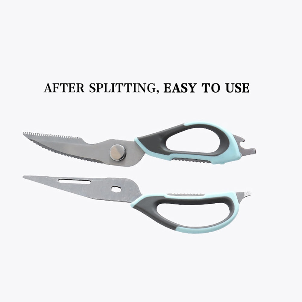 Kitchen Scissors Multifunctional Poultry Bottle Opener Bone Cutter Shear Scissors Peel Poultry Shear With Magnetic Storage Bag