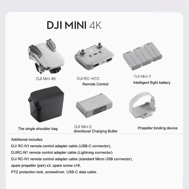 DJI Mini 4K Ultra HD Mini Aerial Drone