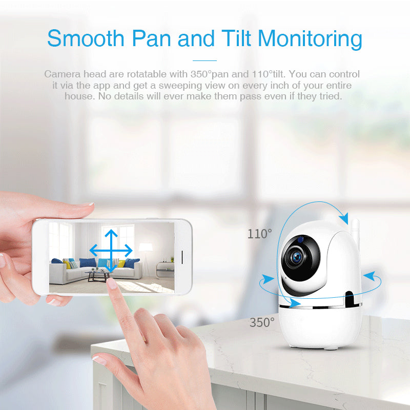 1080P Cloud IP home Security Surveillance Auto Tracking WiFi Camera