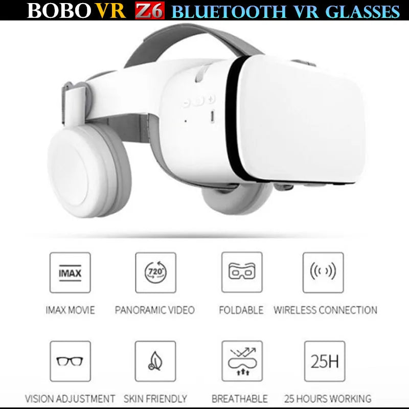 BOBO VR Z6 Bluetooth 3D Virtual Reality Headset