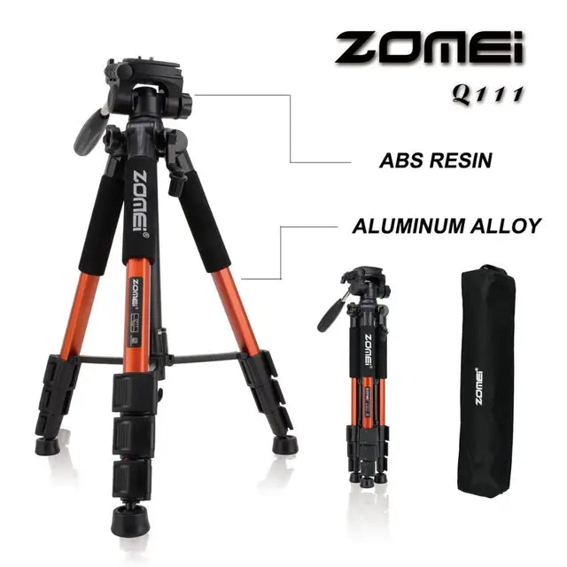 Professional Portable Travel Aluminum Camera Tripod