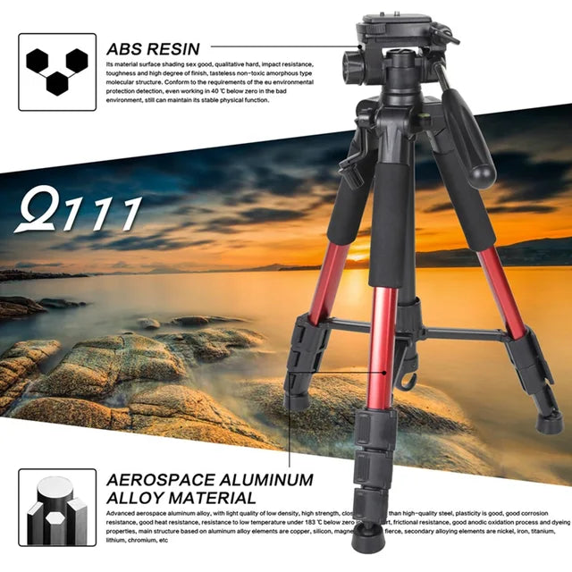 Professional Portable Travel Aluminum Camera Tripod